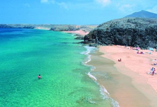 playa papagayo en lanzarote